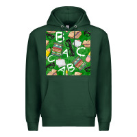 Sports Green english class seamless pattern Premium Hoodie - BundleAndBundleShop