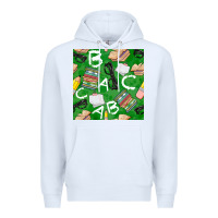 White english class seamless pattern Premium Hoodie - BundleAndBundleShop