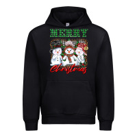 Black merry christmas snowman Urban Hoodie - AdoDesignShop
