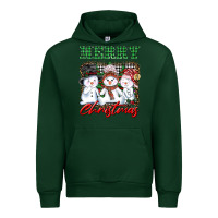 Forest Green merry christmas snowman Urban Hoodie - AdoDesignShop