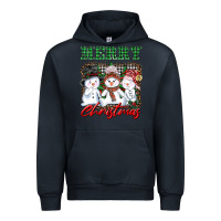 Navy merry christmas snowman Urban Hoodie - AdoDesignShop