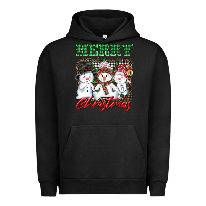 Merry Christmas Snowman Urban Hoodie by AdoDesignShop | Teevron