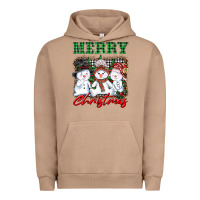 Pigment Burro merry christmas snowman Urban Hoodie - AdoDesignShop