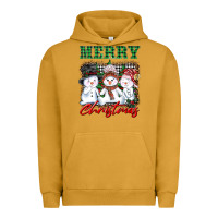 Pigment Peanut Butter merry christmas snowman Urban Hoodie - AdoDesignShop
