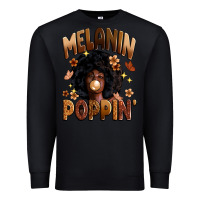 Black melanin poppin Premium Sweatshirt - Zillion Design Studio