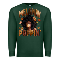 Sports Green melanin poppin Premium Sweatshirt - Zillion Design Studio