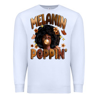 White melanin poppin Premium Sweatshirt - Zillion Design Studio