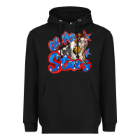 Black oh my stars pig Heavyweight Hoodie - Zillion Design Studio