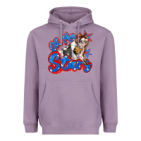 Lavender oh my stars pig Heavyweight Hoodie - Zillion Design Studio