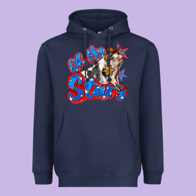 Oh My Stars Pig Heavyweight Hoodie Designed By Zillion Design Studio