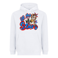 White oh my stars pig Heavyweight Hoodie - Zillion Design Studio