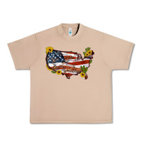 Burro usa map with sunflower and cactus Urban Heavy Tee - Artiststas