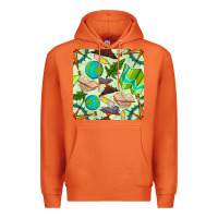Carrot geography class seamless pattern Premium Hoodie - BundleAndBundleShop