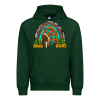 Forest Green indian headdress cactus and sunflowers rainbow Urban Hoodie - Artiststas