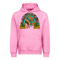 Fuchsia Pink indian headdress cactus and sunflowers rainbow Urban Hoodie - Artiststas