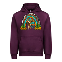 Mauve Wine indian headdress cactus and sunflowers rainbow Urban Hoodie - Artiststas