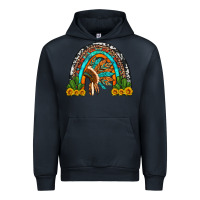 Navy indian headdress cactus and sunflowers rainbow Urban Hoodie - Artiststas