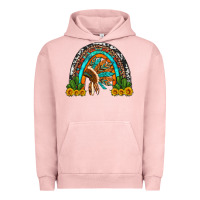 Pigment Salmon indian headdress cactus and sunflowers rainbow Urban Hoodie - Artiststas