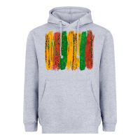 Heather Grey black history brushstroke Heavyweight Hoodie - texasbilliewilder