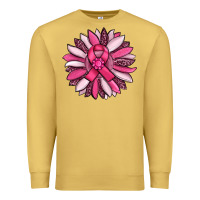 Antique Gold breast awareness cancer pink sunflower Premium Sweatshirt - RanaPortraitStore