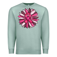 Seafoam breast awareness cancer pink sunflower Premium Sweatshirt - RanaPortraitStore