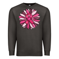 Smoke breast awareness cancer pink sunflower Premium Sweatshirt - RanaPortraitStore