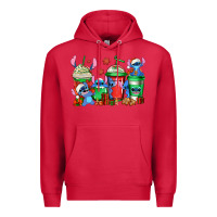 Cardinal christmas stitch coffee Premium Hoodie - Jasminsmagicworld