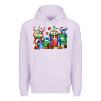Lilac christmas stitch coffee Premium Hoodie - Jasminsmagicworld