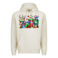 Oatmeal Heather christmas stitch coffee Premium Hoodie - Jasminsmagicworld