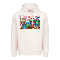 Pale Pink christmas stitch coffee Premium Hoodie - Jasminsmagicworld
