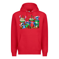 Red christmas stitch coffee Premium Hoodie - Jasminsmagicworld