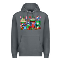 Rock christmas stitch coffee Premium Hoodie - Jasminsmagicworld