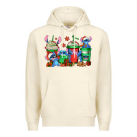 Sandshell christmas stitch coffee Premium Hoodie - Jasminsmagicworld