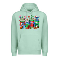 Seafoam christmas stitch coffee Premium Hoodie - Jasminsmagicworld