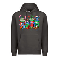Smoke christmas stitch coffee Premium Hoodie - Jasminsmagicworld