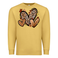 Antique Gold melanin hearts Premium Sweatshirt - Zillion Design Studio