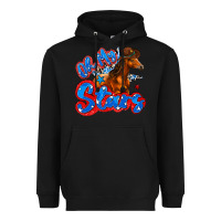 Black oh my stars horse Heavyweight Hoodie - Zillion Design Studio
