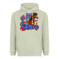 Matcha oh my stars horse Heavyweight Hoodie - Zillion Design Studio