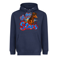 Navy oh my stars horse Heavyweight Hoodie - Zillion Design Studio