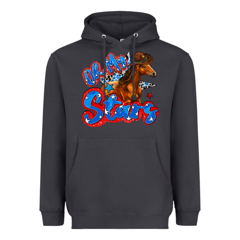 Oh My Stars Horse Heavyweight Hoodie by Zillion Design Studio | Teevron