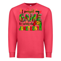 Cardinal i paused my game to celebrate juneteenth Premium Sweatshirt - Zillion Design Studio