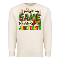 Sandshell i paused my game to celebrate juneteenth Premium Sweatshirt - Zillion Design Studio