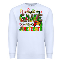 White i paused my game to celebrate juneteenth Premium Sweatshirt - Zillion Design Studio