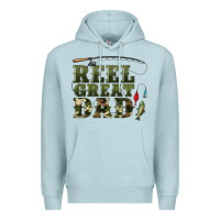 Blue Mist reel great dad Premium Hoodie - Artiststas