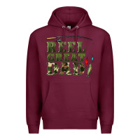 Burgundy reel great dad Premium Hoodie - Artiststas