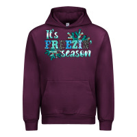 Mauve Wine it's freezin' season Urban Hoodie - AdoDesignShop