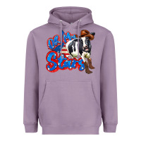 Lavender oh my stars cow Heavyweight Hoodie - Zillion Design Studio