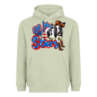 Matcha oh my stars cow Heavyweight Hoodie - Zillion Design Studio