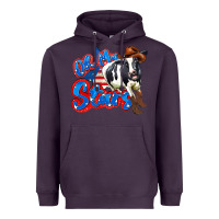 Plum oh my stars cow Heavyweight Hoodie - Zillion Design Studio
