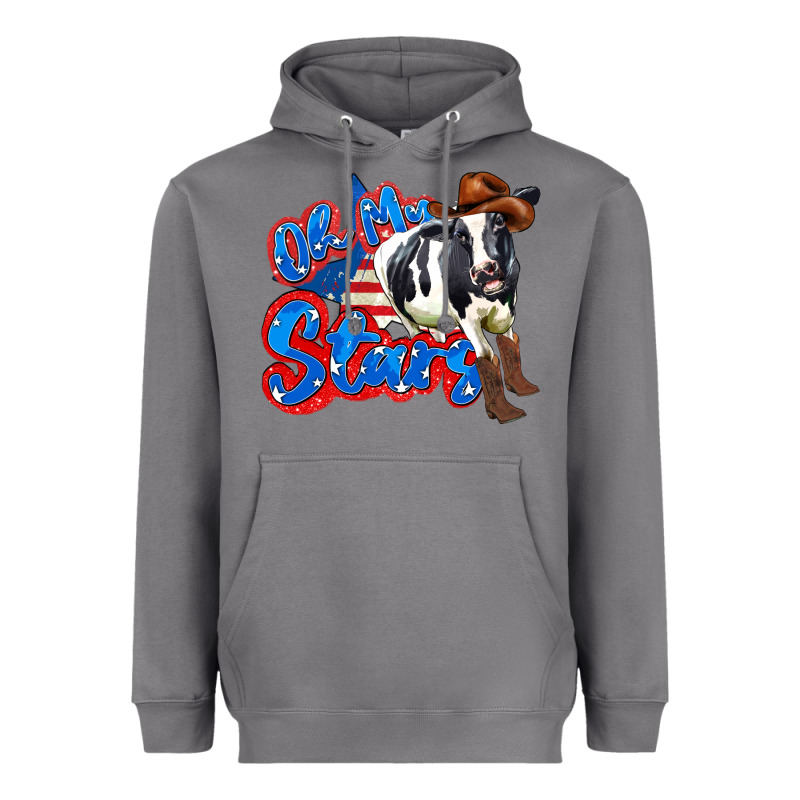 Oh My Stars Cow Heavyweight Hoodie by Zillion Design Studio | Teevron